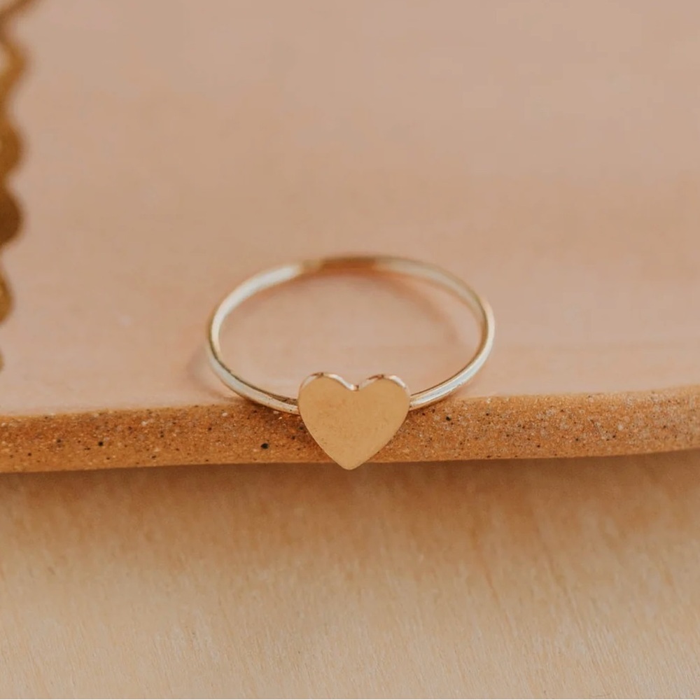 Hello Adorn Be Mine Heart Ring - Size 6 - 14k Gold Fill